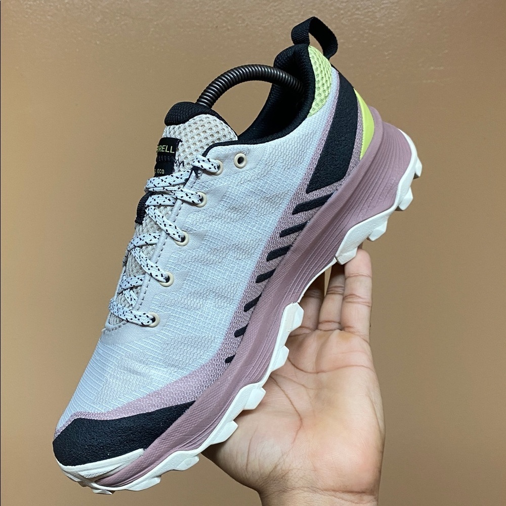 Merrell Speed Eco Low Women’s Trail Running Sneakers  “Oyster Burlwood” Size 9.5 - Picture 7 of 16
